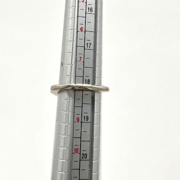 Sterling Silver Swirl Ring Mexico Modernist Abstract Statement Band - Picture 9 of 12